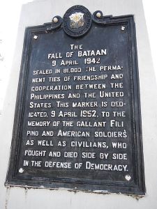 Fall of Bataan Marker